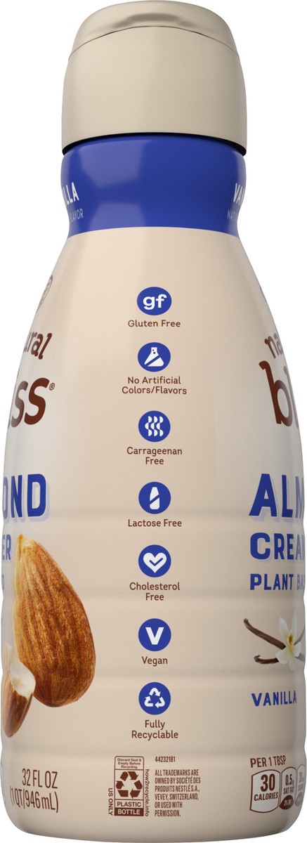 slide 5 of 7, Coffee-Mate NATURAL BLISS Coffee mate Vanilla Almond Milk Liquid Coffee Creamer 32 fl oz., 32 fl oz