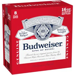 Budweiser Lager Beer 8 ea