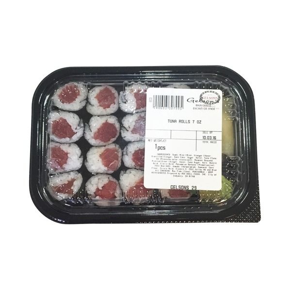 slide 1 of 1, Gelson's Finest Tuna Sushi Rolls, 7 oz