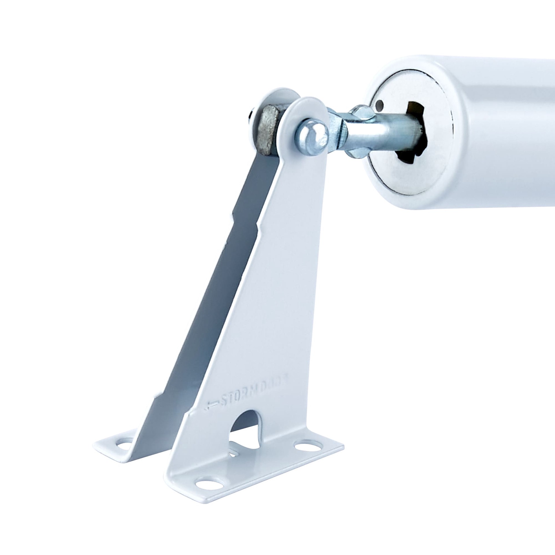 slide 2 of 6, WRIGHT PRODUCTS 10.5-in Light Duty Adjustable White Aluminum Hold Open Screen/Storm door pneumatic closer, 1 ct