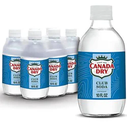 Canada Dry Club Soda Bottle - 6-10 Fl. Oz.