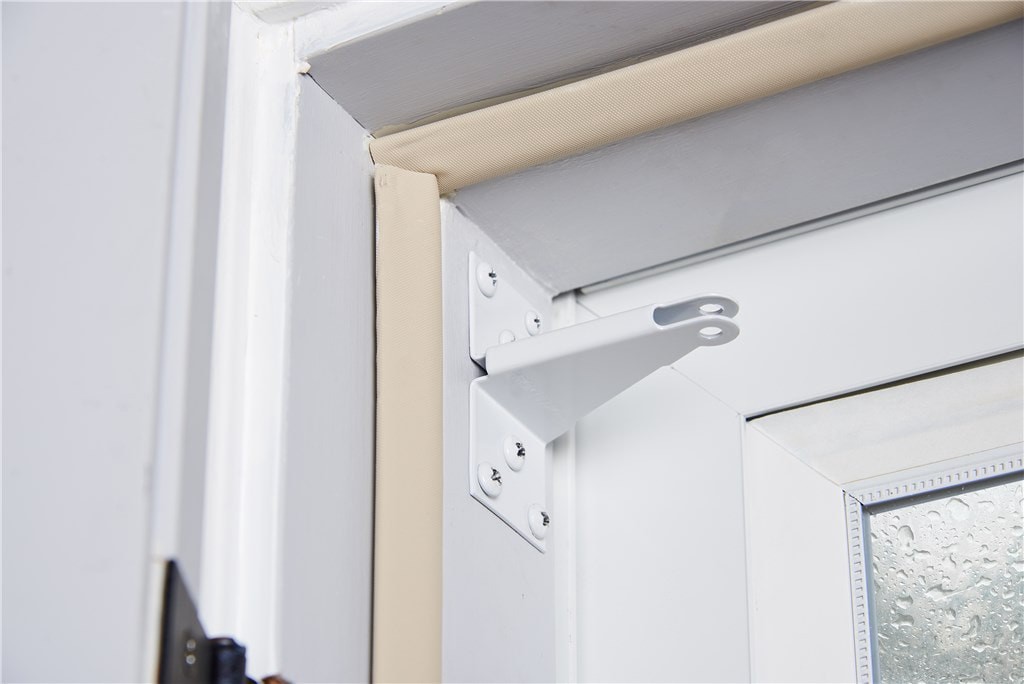 slide 5 of 6, WRIGHT PRODUCTS 2.9-in White Steel Screen/Storm door bracket, 1 ct