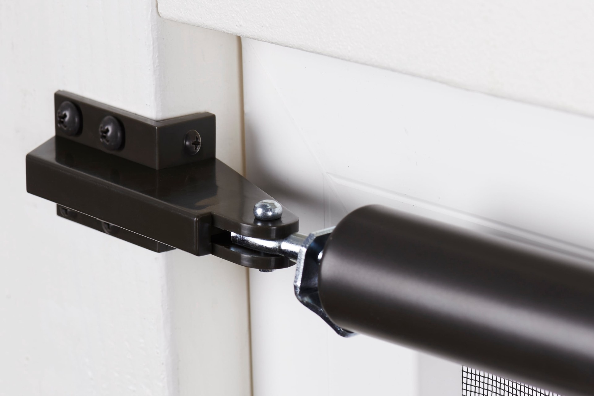 slide 5 of 6, WRIGHT PRODUCTS 4.25-in Pool Enclosure Lanai Bronze Plastic Screen/Storm door bracket, 1 ct