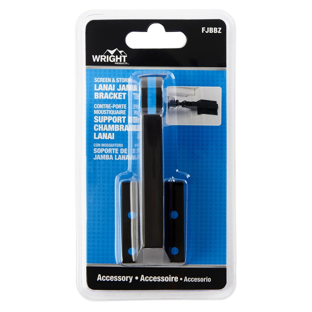 slide 1 of 6, WRIGHT PRODUCTS 4.25-in Pool Enclosure Lanai Bronze Plastic Screen/Storm door bracket, 1 ct