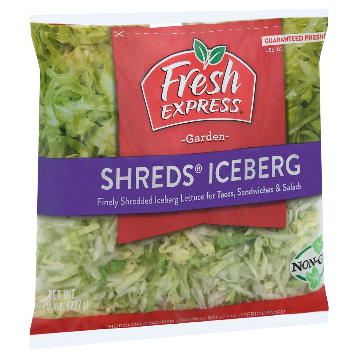slide 2 of 9, Fresh Express Garden Shreds Iceberg Salad 8 oz, 8 oz