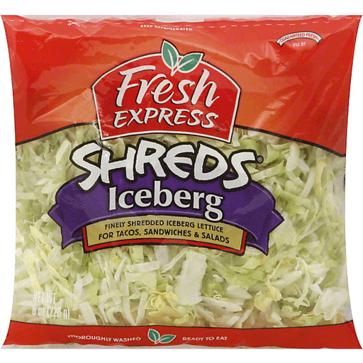 slide 2 of 2, Fresh Express Shredded Iceberg Lettuce, 8 oz