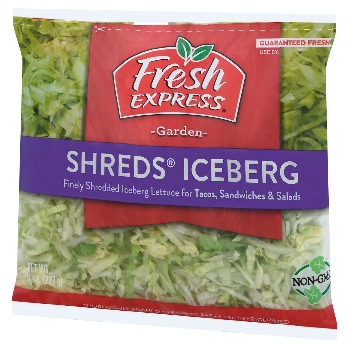 slide 3 of 9, Fresh Express Garden Shreds Iceberg Salad 8 oz, 8 oz