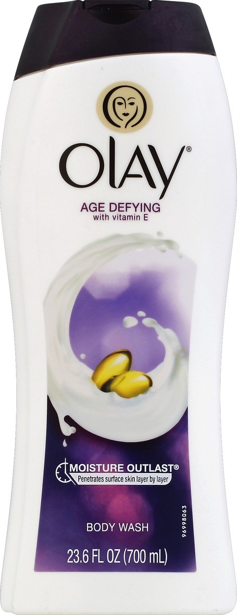 slide 2 of 3, Olay Age Defying Body Wash, 23.6 oz