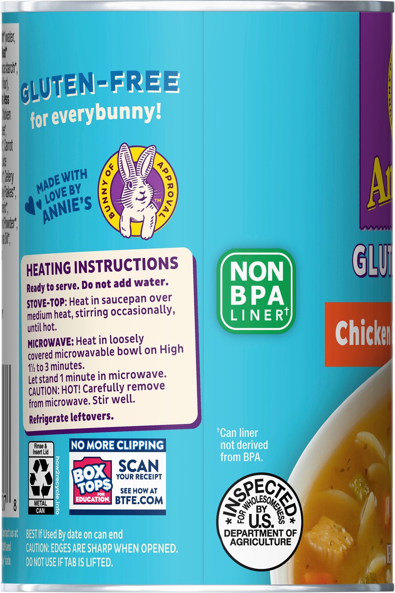 slide 2 of 9, Annie's Annie’s Gluten Free Chicken & Pasta Canned Soup, Ready To Serve, 14 oz., 14 oz