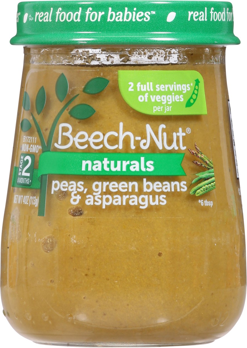 slide 11 of 13, Beech-Nut Beech Nut Naturals Pea Green Bean Aspara Baby Food Jar, 4 oz