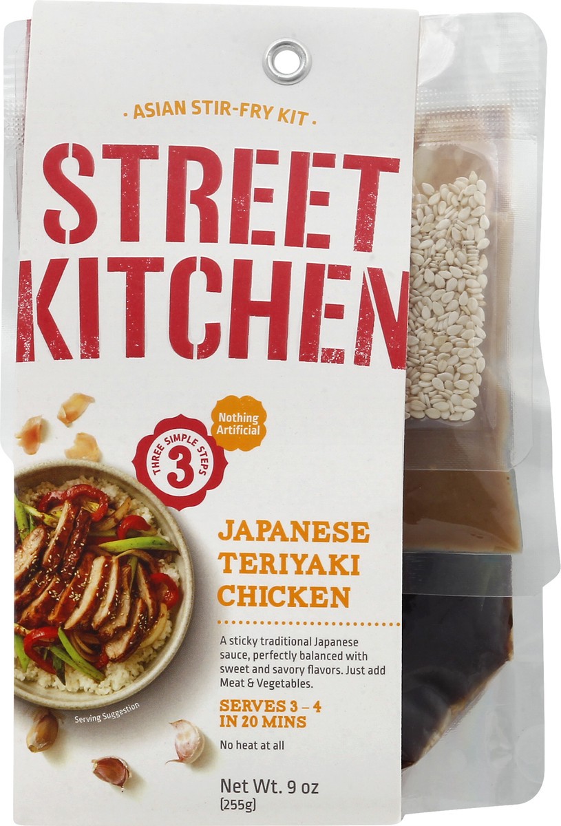 slide 7 of 8, Street Kitchen Japanese Teriyaki Chicken Asian Stir-Fry Kit 9.0 oz, 9 oz