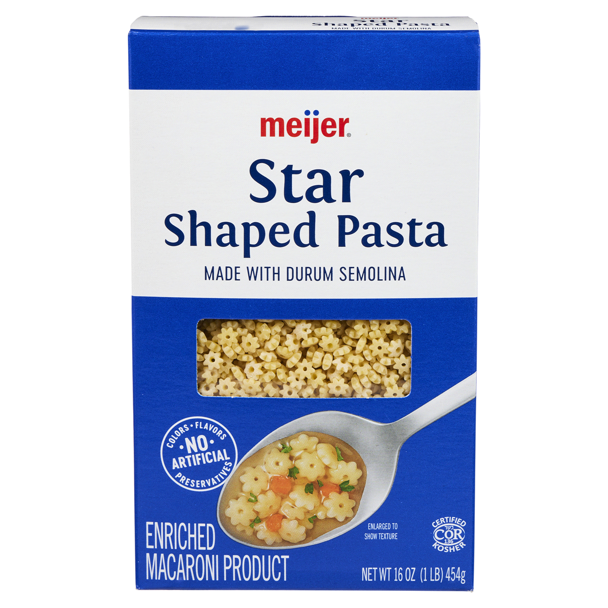 slide 1 of 29, Meijer Star-Shaped Pasta, 16 oz