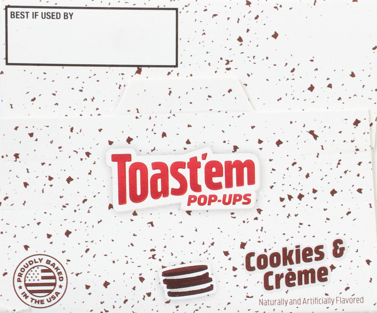 slide 7 of 9, Toast'em Pop-ups Cookies & Creme Toaster Pastries 6 ea, 6 ct