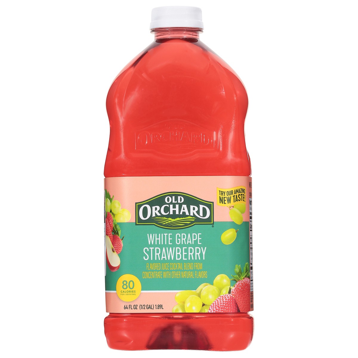 slide 1 of 15, Old Orchard White Grape Strawberry Juice Cocktail - 64 fl oz, 64 fl oz