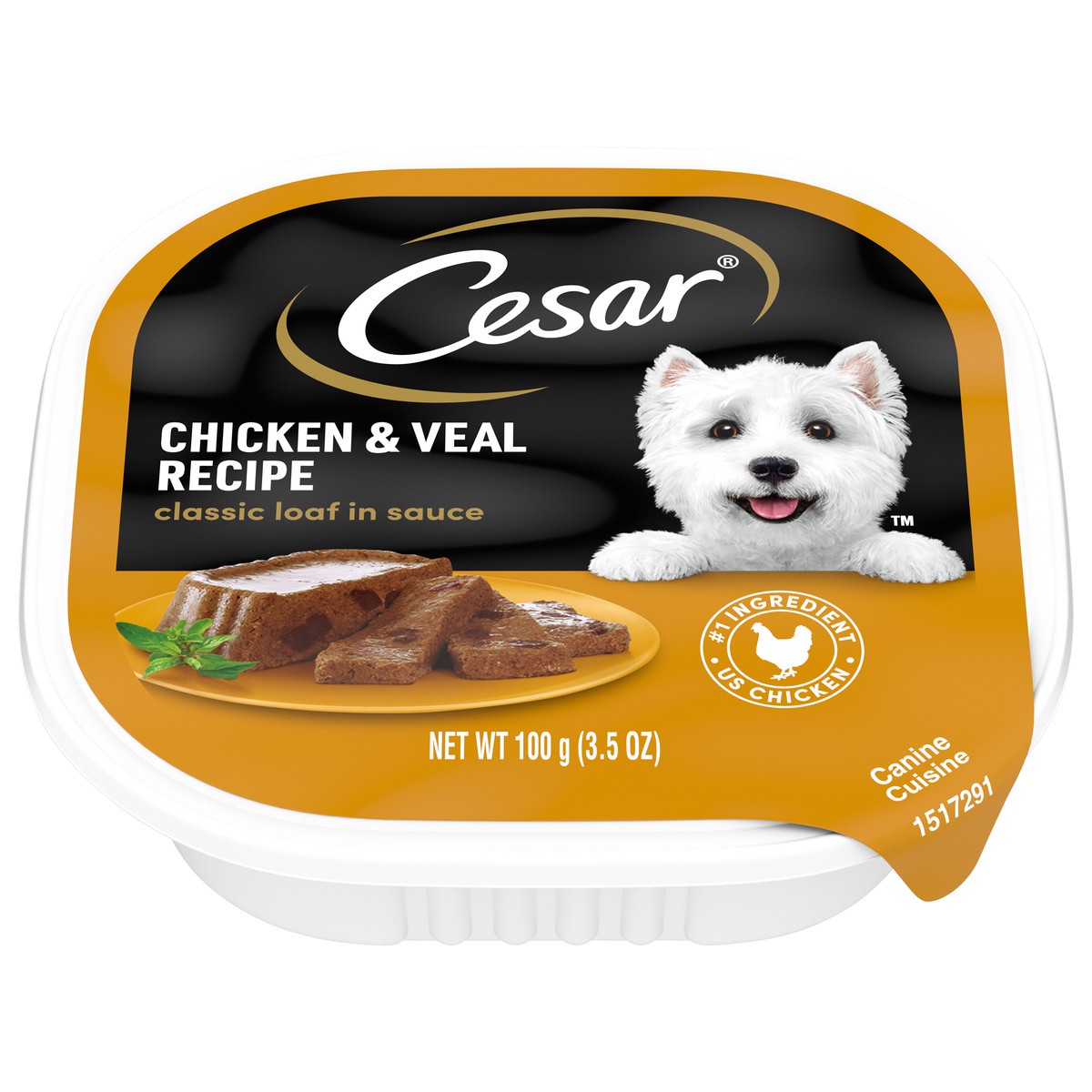 slide 1 of 7, Cesar Chicken And Veal, 3.5 oz