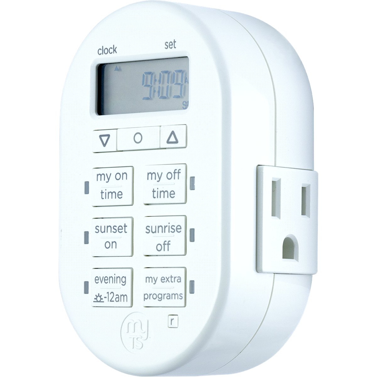 slide 3 of 5, myTouchSmart Indoor Plug-In Digital Timer, SunSmart, Simple Setup, 1 ct