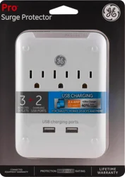GE Pro 2 USB + 2 AC Outlet Charging Station