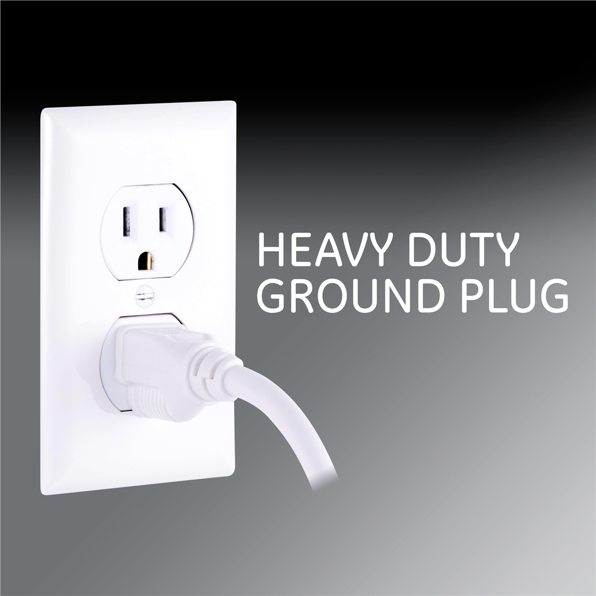 slide 5 of 7, GE Pro 7-Outlet Power Strip Surge Protector Cord, 36358, 4 ft