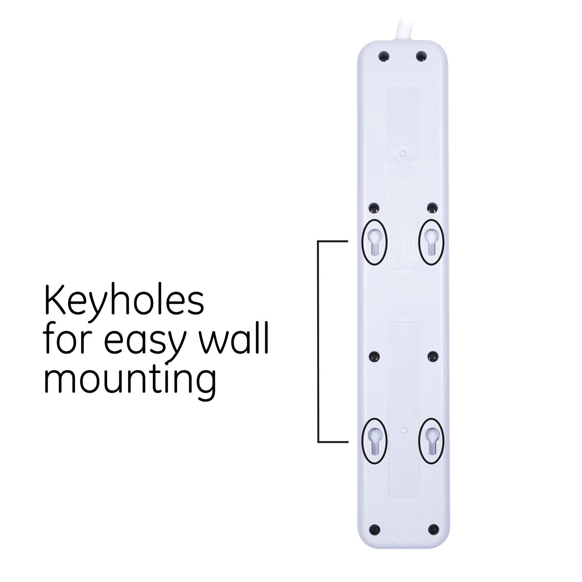 slide 23 of 29, GE 7-Outlet Power Strip Surge Protector, Extra-Long Cord, 36360, 12 ft