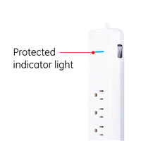 slide 2 of 29, GE 7-Outlet Power Strip Surge Protector, Extra-Long Cord, 36360, 12 ft