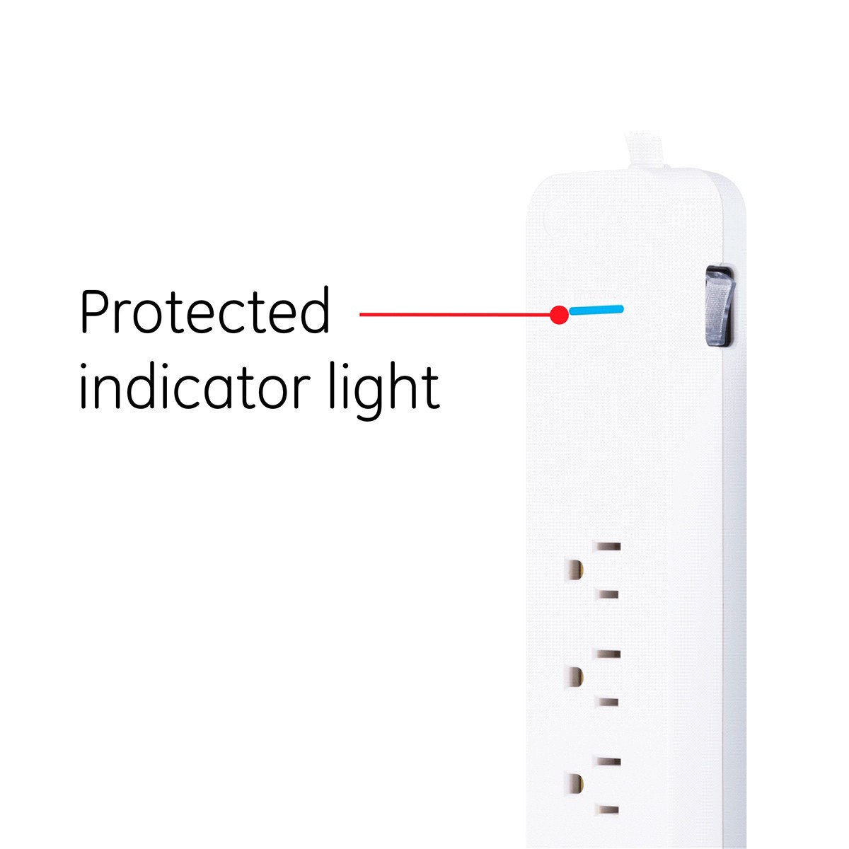 slide 28 of 29, GE 7-Outlet Power Strip Surge Protector, Extra-Long Cord, 36360, 12 ft