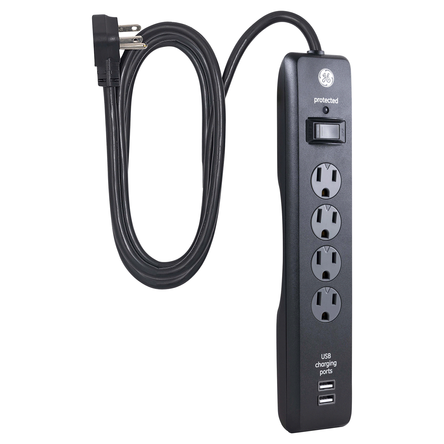 slide 2 of 2, GE 4-Outlet Surge, 1 ct