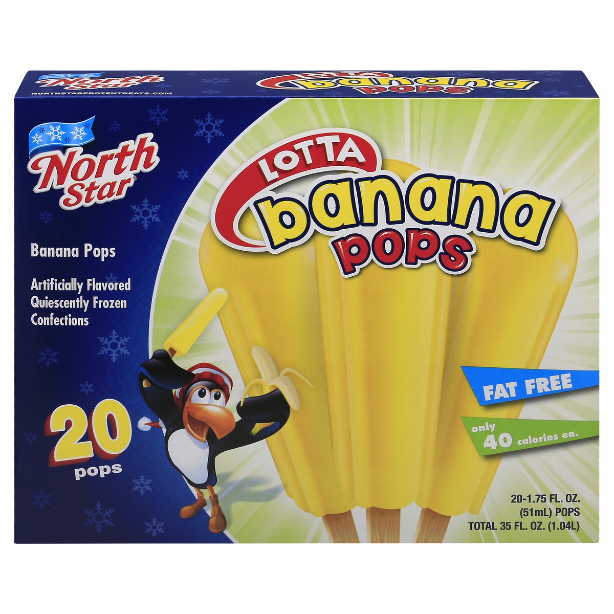 slide 1 of 1, North Star Pops, Lotta Banana, 20 ct