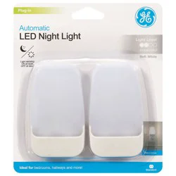 Ge Night Light, Led, Automatic, Soft White, 0.5 Watts