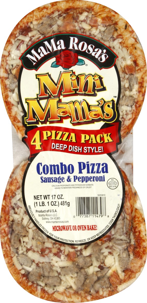 slide 5 of 6, MaMa Rosa's Mini Combination Pizzas, 4 ct