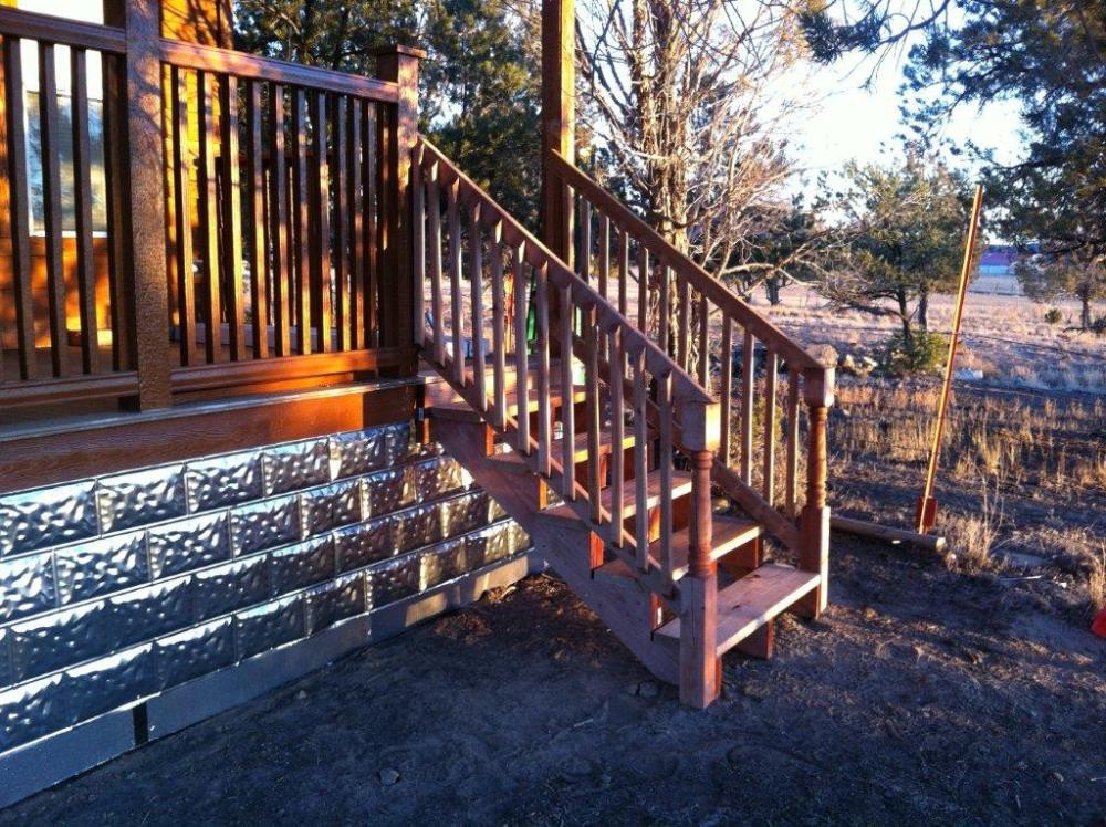 slide 2 of 6, 28-in x 5-ft Metal Skirting Panels, 1 ct