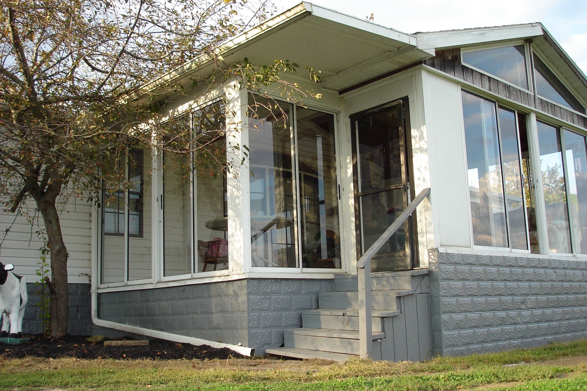 slide 3 of 6, 28-in x 5-ft Metal Skirting Panels, 1 ct