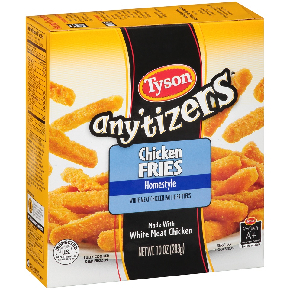 Tyson Any'tizers Homestyle Chicken Fries 10 oz | Shipt