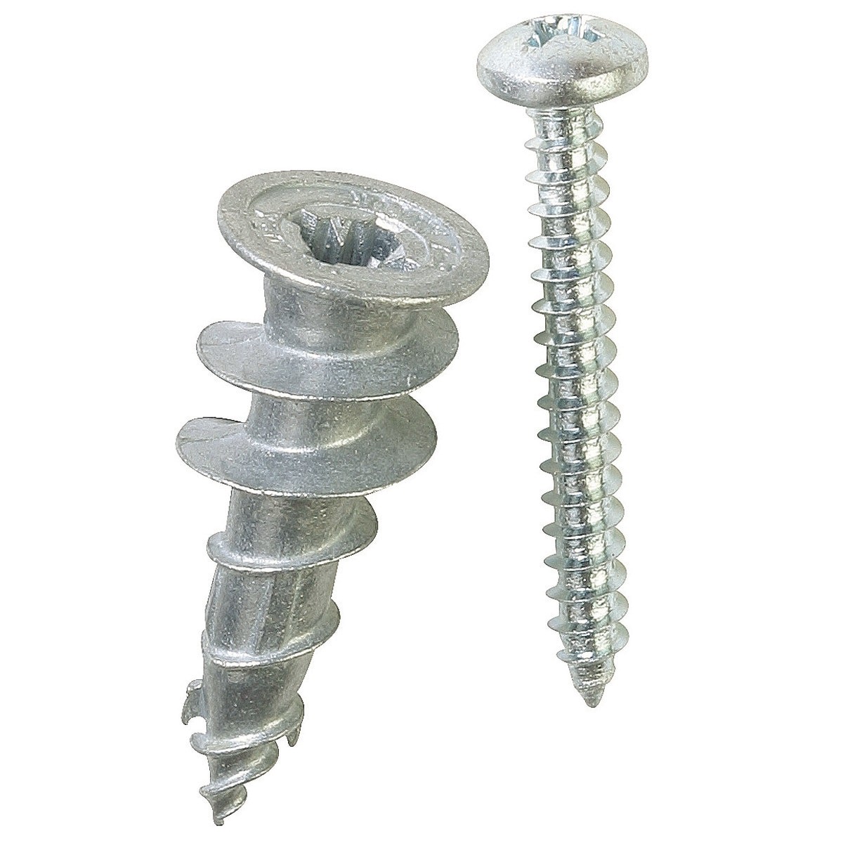 slide 2 of 6, E-Z Ancor 40-lb #6 x 1-in Self-Drilling Anchors with Screws Included 25 -Pack, 1 ct