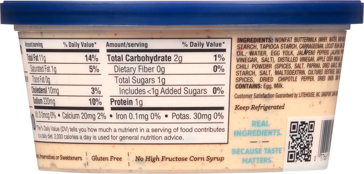 slide 3 of 7, Litehouse Southwest Ranch Jal Dip, 12 oz
