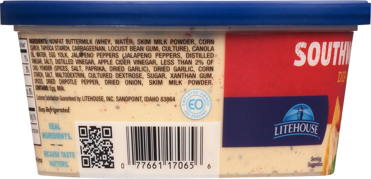slide 7 of 7, Litehouse Southwest Ranch Jal Dip, 12 oz
