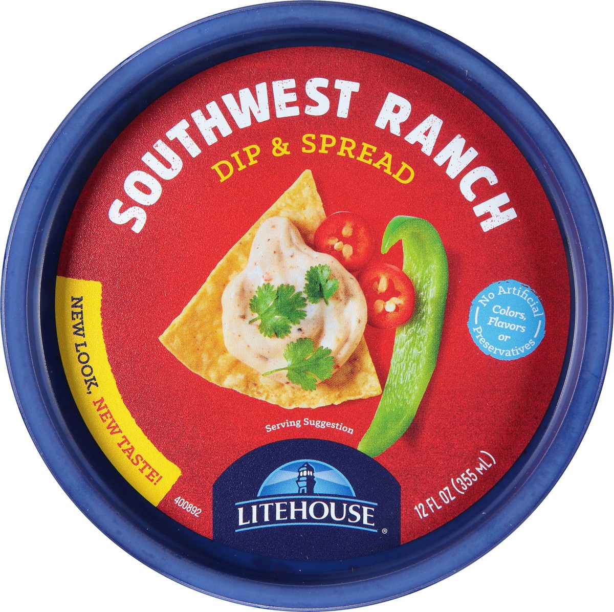 slide 4 of 7, Litehouse Southwest Ranch Jal Dip, 12 oz
