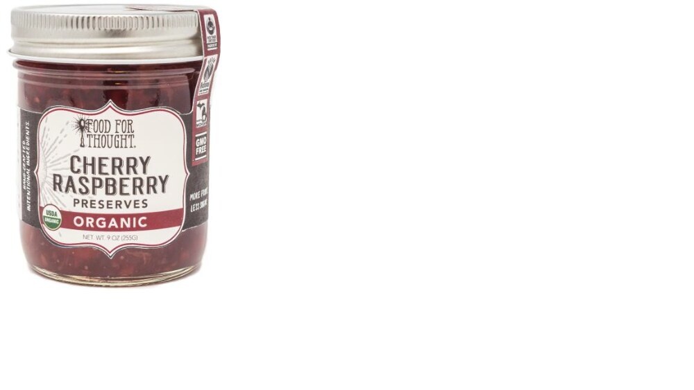 slide 1 of 1, Food For Thought Organic Cherry Raspberry Preserves, 9 oz