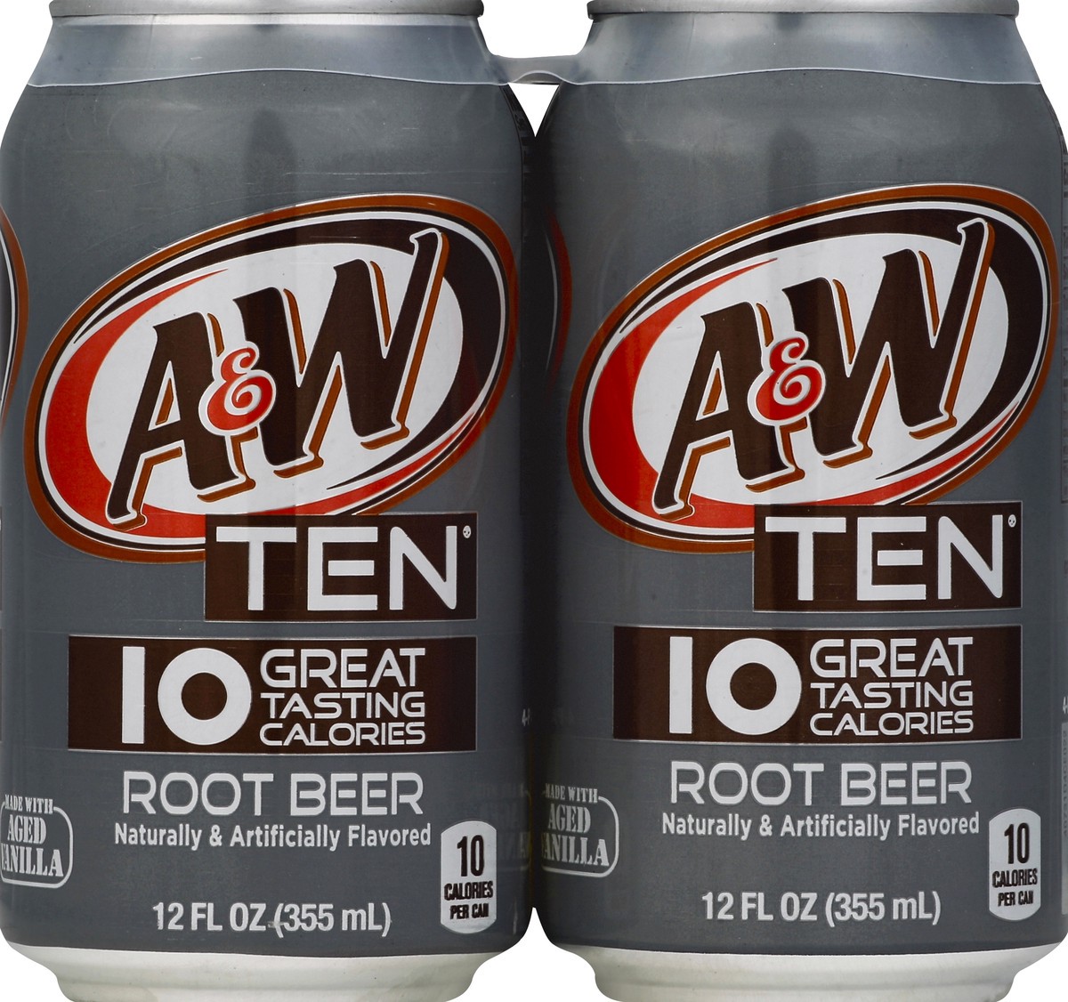 slide 4 of 4, A&W Ten Root Beer, 12 fl oz