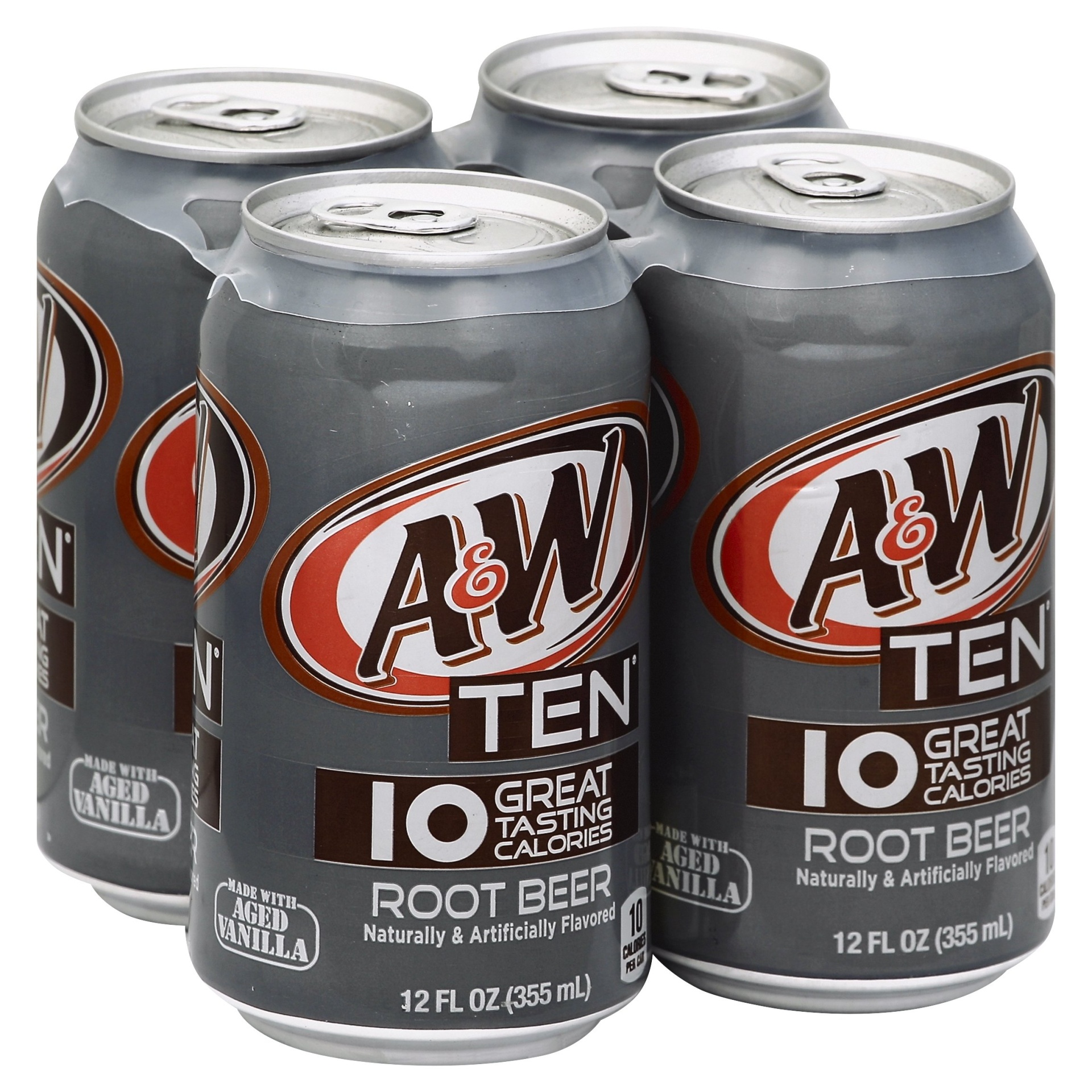 slide 1 of 4, A&W Root Beer 4 ea, 12 fl oz