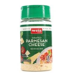 Weis Quality Parmesan Grated Cheese - 3 oz