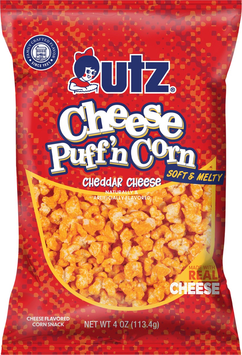 slide 5 of 7, Utz 4 oz Utz Cheese Puff'n Corn, 4 oz