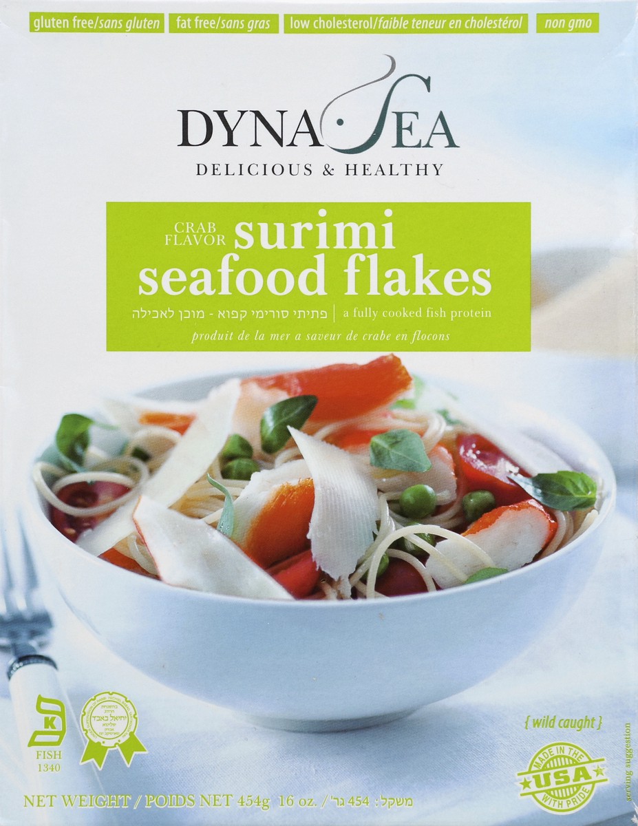 slide 3 of 5, Dyna Sea Imitation Crab Flakes, 16 oz