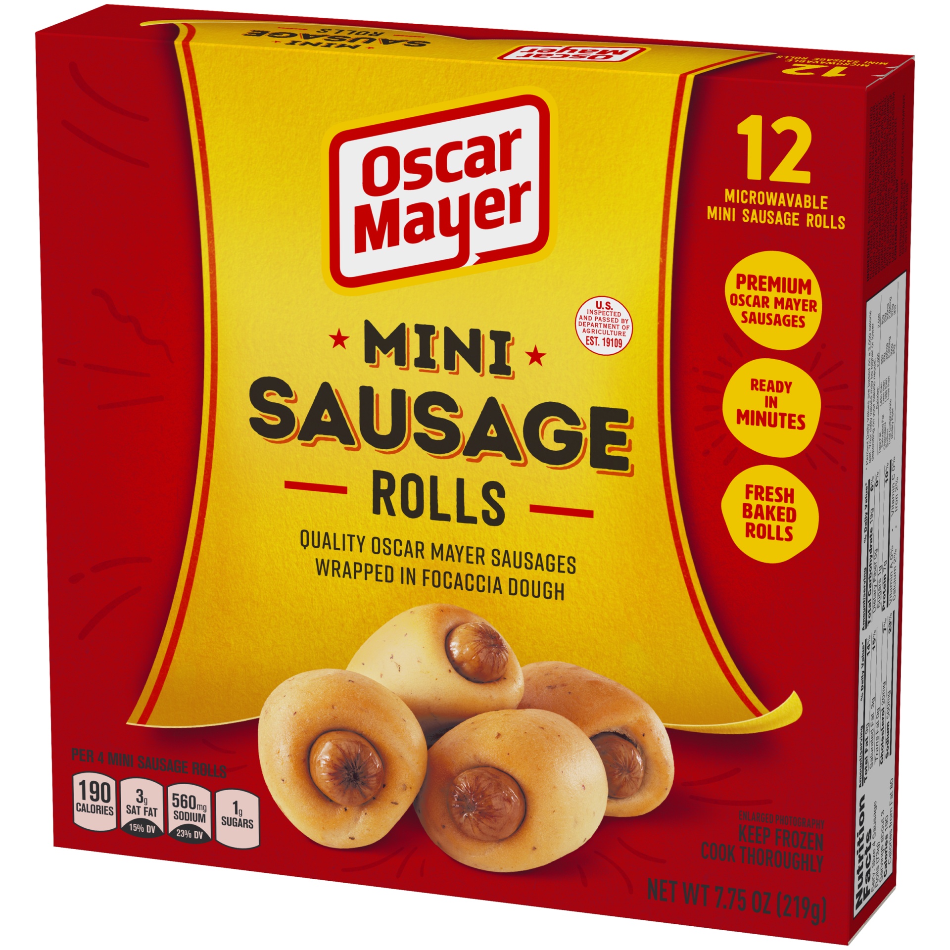 Oscar Mayer Mini Sausage Rolls Frozen Snacks 7.75 oz Shipt