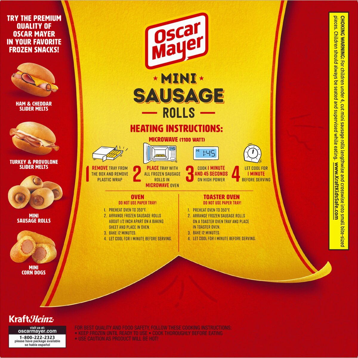 slide 8 of 8, Oscar Mayer Mini Sausage Rolls Frozen Snacks, 7.75 oz