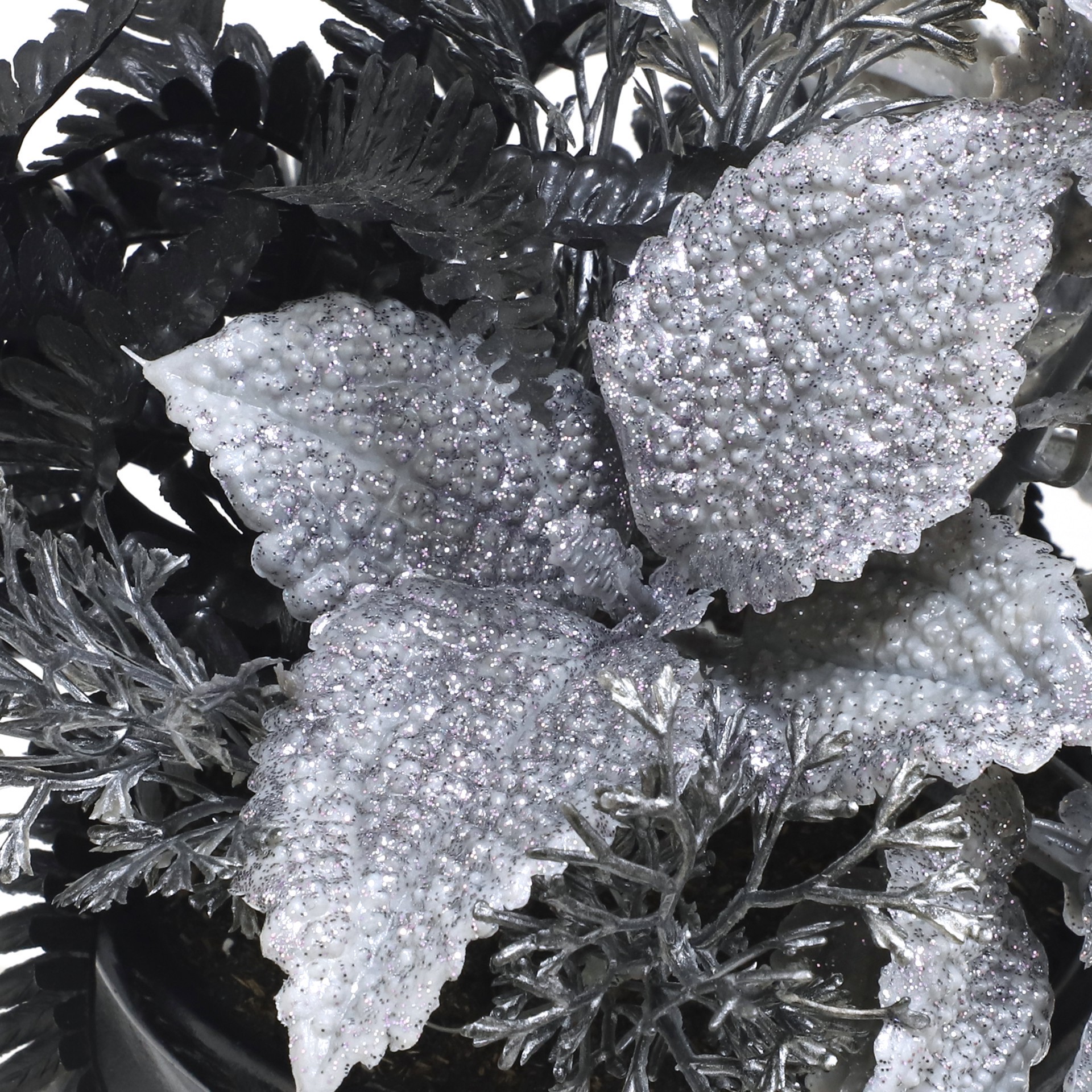 slide 3 of 3, 8" Potted Fern Mix In Cauldron By Ashland, 7 in x 7 in x 8 in