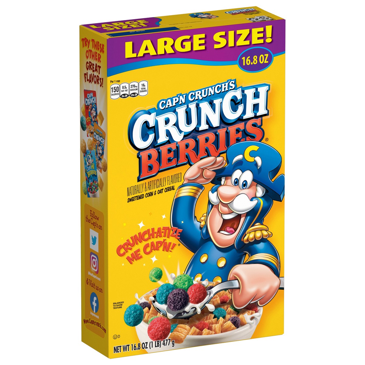 slide 3 of 6, Cap'n Crunch Fruit Cereal - 16.8 oz, 16.8 oz