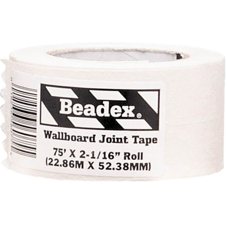 slide 1 of 1, BEADEX Brand 2.0625-in x 75-ft Solid Drywall Joint tape, 1 ct