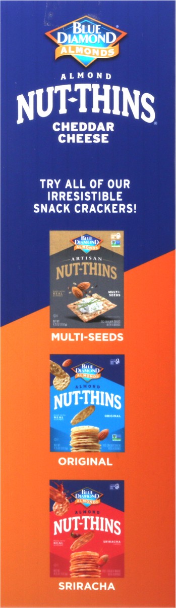 slide 3 of 9, Blue Diamond Family Size Cheddar Nut Thins, 7.7 oz