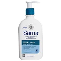 Sarna Calm + Cool Anti-Itch Lotion, Steroid-Free, 7.5oz