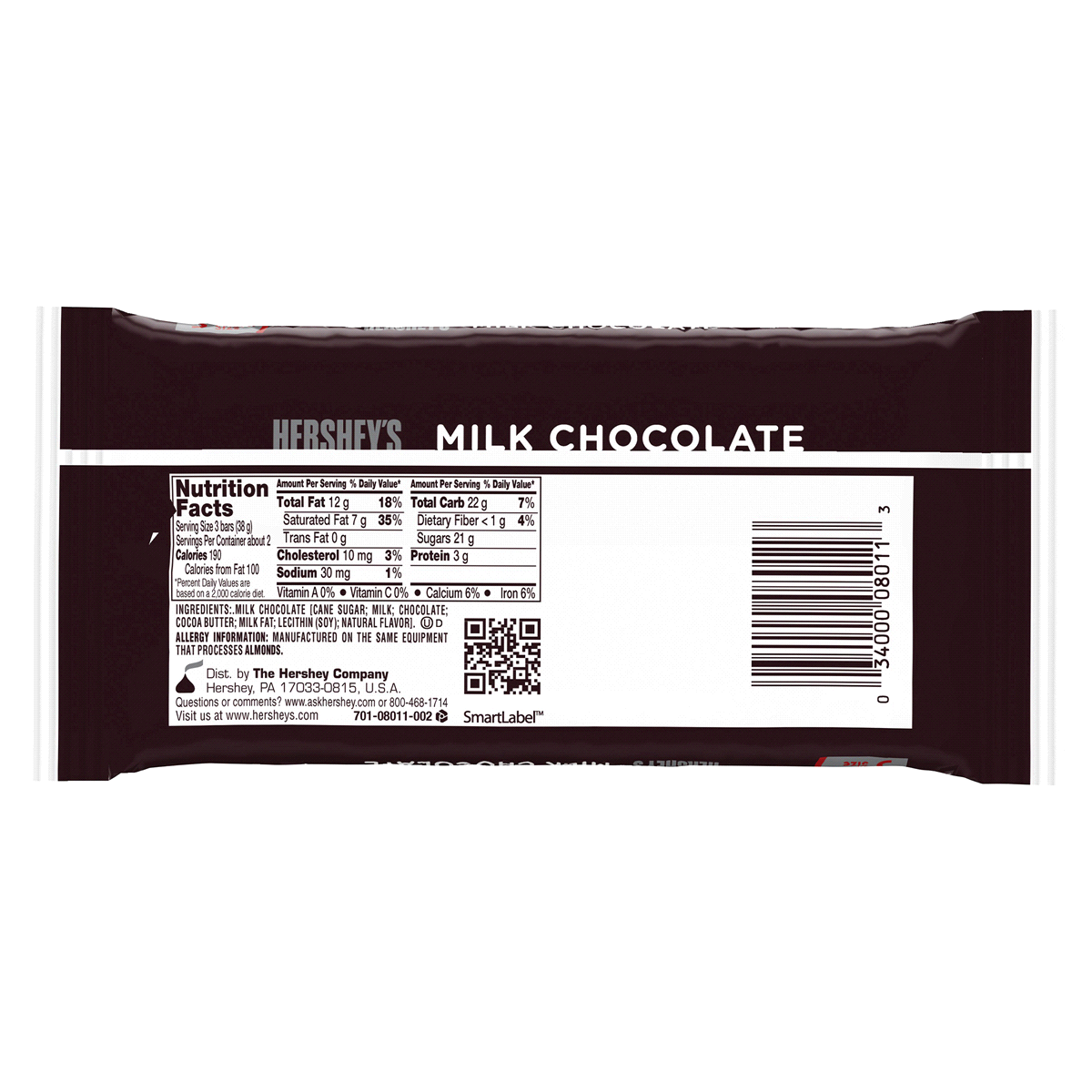 slide 2 of 2, Hershey's Snack Size Milk Chocolate Bars, 5 ct; 0.45 oz